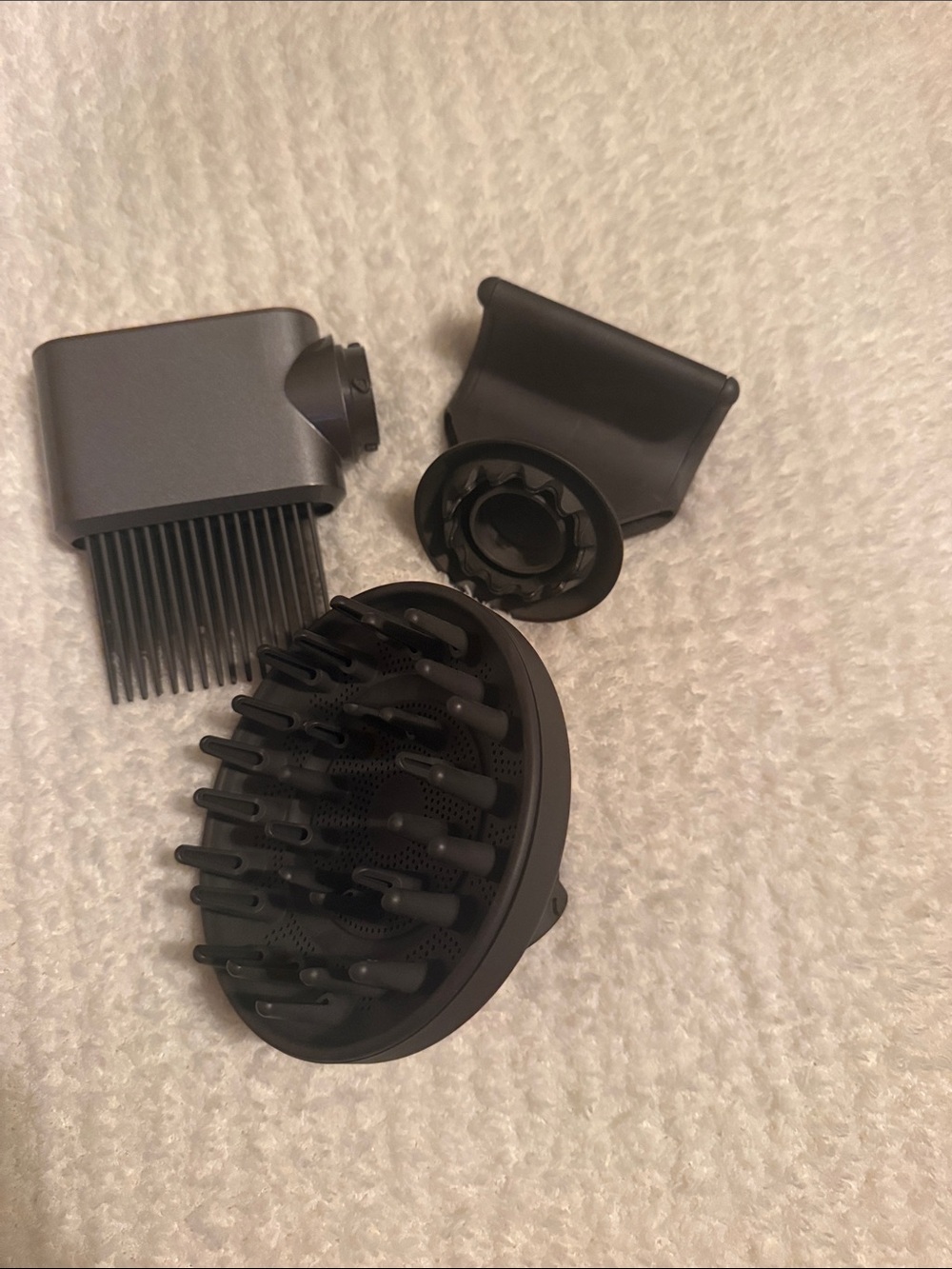 Dyson Black Airwrap Attachment Set – Comb, Diffuser & Nozzle